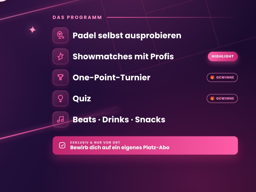 Padeleröffnungsparty